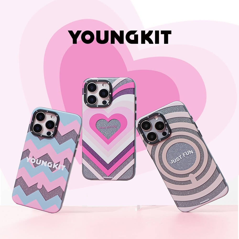 Youngkit Star Dazzle Serisi iPhone 15 Pro Max M-safe Şarj Özellikli Kılıf Youngkit Star Dazzle Serisi iPhone 15 Pro Max M-safe Şarj Özellikli Kılıf